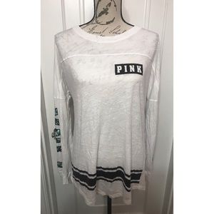 Victoria’s Secret PINK Back Cutout Long Sleeve Tee